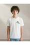 Senior Boys White Oversized Printed T-Shirt - 3