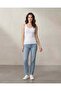 Women White Rib Tank Top - 4