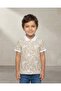 Boys White Paisley Print Polo T-shirt