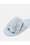 Women Grey Quilted Closed Toe Mule Slipper - 3