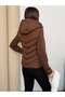 Asur Butik Women's Hooded Micro Filled Zr Model Coat - 3