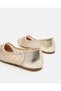 Senior Girls Gold Embellished Ballerinas - 4