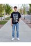 Senior Boys Black Printed T-shirt - 2