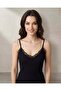Women Black Strappy Lace Vest - 6