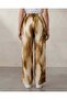 Women’s Printed Satin Flared Trousers - 4