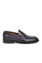Navy Blue Genuine Leather Men's Casual Shoes 3085 m - 3