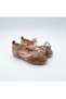 Girl's Sparkling Ballerina Flats with Stone and Bow Detail - 3