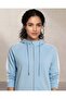 Women Blue Hooded Zip Sweatshirt - 4