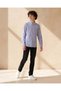 Senior Boys Blue Striped Shirt - 2