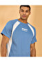 Men Blue Jacquard Lounage T Shirt - 4