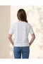 Senior Girls White Embellished Short Sleeve Top - 4