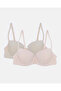 Women Assorted Embroidered Lace Balconette Bra 2-Pack