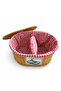Wicker Basket 30X40X20 cm with Lid Potato Onion Storage Basket Ramadan Food Basket - 2