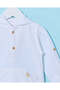Infant Boys White Hooded Shirt - 2