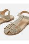 Girls Gold Strappy Fisherman Sandals - 3