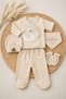 Newborn 5-Piece Zibin Set/100% Organic Baby Girl Hospital Release Gift/Baby Girl Hospital Release Gift - 2
