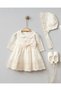 Magnolia 4-Piece Luxury Mevlüt Set with Scallop Detail, 100% Cotton, Special Occasion Dress for Baby Girl - 6