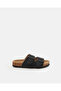 Boys Black Solid Sandals