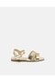Senior Girls Gold Stones Mule Sandals