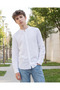 Senior Boys White Plain Casual Shirt - 6