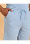 Men Blue Jacquard Lounage Shorts - 4