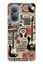 Huawei Nova 9 Se Compatible Music Collage Patterned Transparent Phone Case
