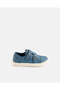 Boys Blue Denim Velcro Sneakers