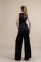 Women's Summer Black Side Piping Detailed Vest and Elastic Waist Pocketed Trousers Set Stylish Daily Comfortable Two-Piece 1268 - 3