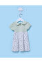 Infant Girls Light Green Knit Twofer Dress - 2