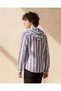 Senior Boys Grey Striped Shirt - 3
