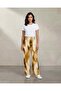 Women’s Printed Satin Flared Trousers - 3