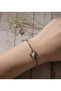 Silver Color Chain Heart Motif Steel Bracelet - 2