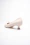 Zr20Ms03 Premium Beige Women's Daily Short Heeled Stiletto - 3