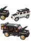 Mercedes Brabus G800 1:24 Metal Model Car - with Sound and Light, Pull-Back, Openable Doors - White - 6