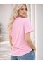 Women's Pocket Cute Cats Printed Cotton Oversize Relaxed Fit Stylish T-Shirt - 3