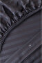 Double Premium Cotton Satin Striped Duvet Cover Set Gray - 3