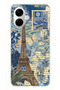 Tecno Spark Go 2 Compatible Silicone Case with Paris and Eiffel Tower Printed Design
