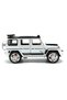 Mercedes Brabus G800 1:24 Metal Model Car - with Sound and Light, Pull-Back, Openable Doors - White - 3