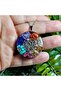 7 Chakras - Seven Chakras Royal Class Lotus Orgonite Steel Chain Necklace (Handmade Design Products) - 6