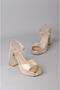 Seç 203 Platform Heelled Evening Dress Shoes (Heel 10.5cm - Platform cm) Gold - 7