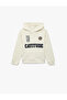 Cotton Embroidery Detailed Long Sleeve Hooded Sweatshirt - 4