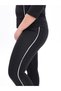 Fi̇tthermal Sauna Cross Waist Leggings & Short Sleeved White Striped Thermal Overthekneck Size Suit - 5