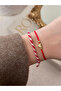 Marteniçka Double Heart Bracelet Red Adjustable Lucky Bracelet Set - 3