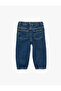 Cotton Loose Fit Balloon Form Denim Trousers - 4