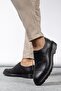 High-Soled, Patent Leather Black Shiny Men's Shoes - 2