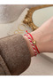 Marteniçka Double Cat Figured Bracelet Red Adjustable Lucky Bracelet Set - 6