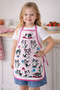 Children's Kitchen Apron for Ages 3-5 35X50 cm – Waterproof, Stain-Resistant, Cotton-Polyester Blend
