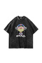 Gorillaz Noodle Printed Oversize Unisex Washable Black Tshirt