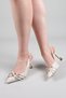 Femin Buckle Detailed Heeled Shoes Ten - 5