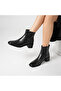 Blanca Black Leather Women's Boots – Tpu Non-Slip Sole – 17 cm Boot Height – Zippered – Leather Inner & Outer Material
